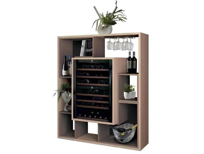 Xlmoebel Barschrank Neuer Wohnzimmer Barschrank Hausbar aus Holz mit Weinregal (Barschrank) Hergestellt in Italy, braun von OTTO