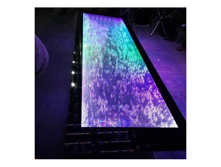 Xlmoebel Bartisch Beleuchteter LED-Tresen mit Wasserwand und Regal - Möbel für die Bar, Hergestellt in Europa, weiß von OTTO