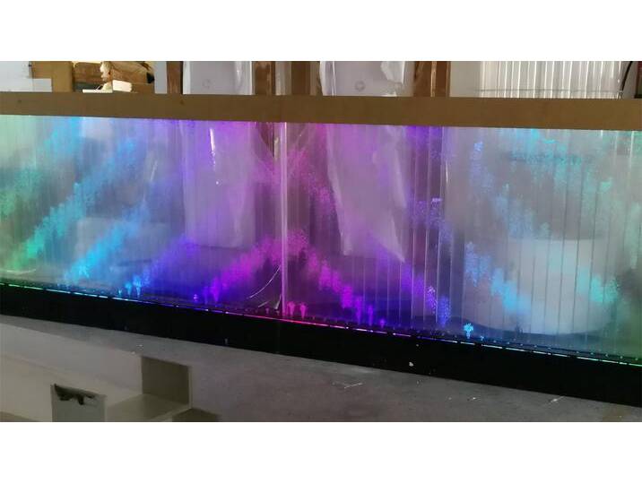 Xlmoebel Bartisch Leuchtender Wasserfall Bar mit funkelnder Beleuchtung (Water Wall), Hergestellt in Europa, weiß von OTTO