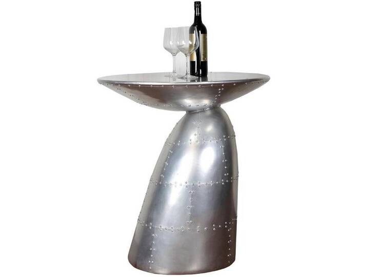 Xlmoebel Bartisch Neuer Aluminium Runder Bartisch Küchentisch Stehtisch (Bar Tisch), Hergestellt in Europa, silberfarben von OTTO