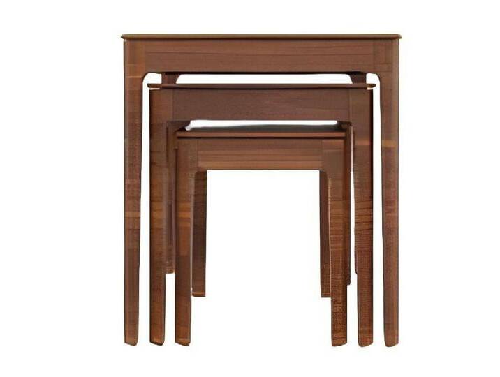 Xlmoebel Beistelltisch Exklusiver Wohnzimmertisch in modernem Design - stilvolle (3-St., 3x Beistelltisch), Hergestellt in Europa, braun von OTTO