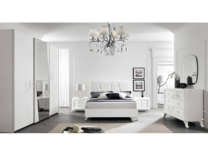 Xlmoebel Bett Modernes Doppelbett mit luxuriösem Bettrahmen aus Holz für (Bett), Hergestellt in Europa, weiß von OTTO