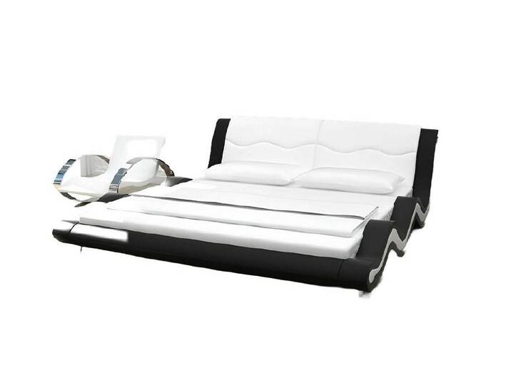 Xlmoebel Bett Neu MORSKIE Wasserbett Set mit Lederpolsterbett und Matratze (Wasserbett Bett Betten - MORSKIE), Hergestellt in Europa, weiß von OTTO
