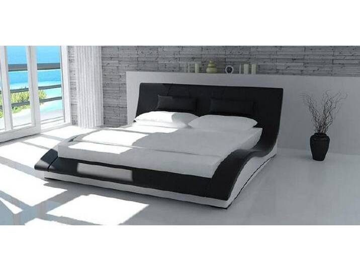 Xlmoebel Bett Neu SWING Wasserbett Set in Leder mit Matratze - Vollständiges (Wasserbett Bett Betten - SWING), Hergestellt in Europa, weiß von OTTO
