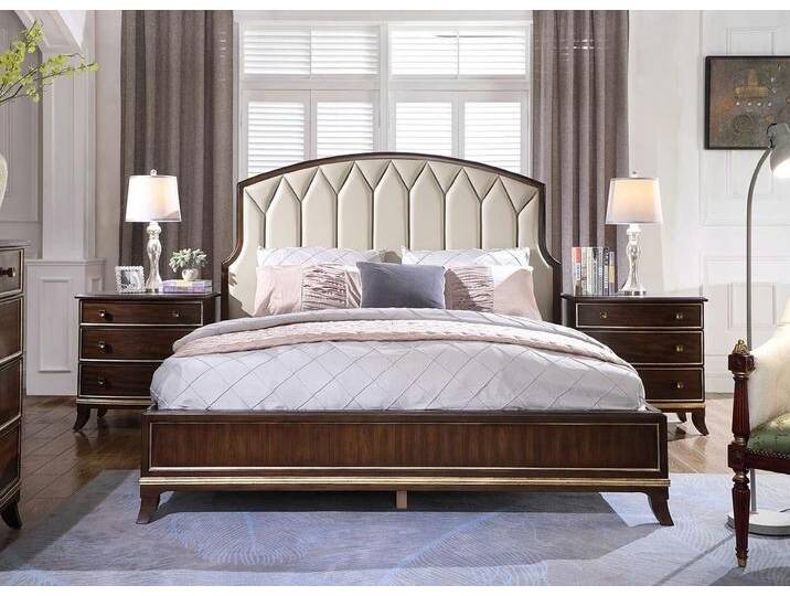 Xlmoebel Bett Schlafzimmer-Set mit Doppelbett, 2 Nachttischen und Kommode (4-tlg., 4tlg Schlafzimmer set(Bett +2x Nachttisch + Kommode) von OTTO