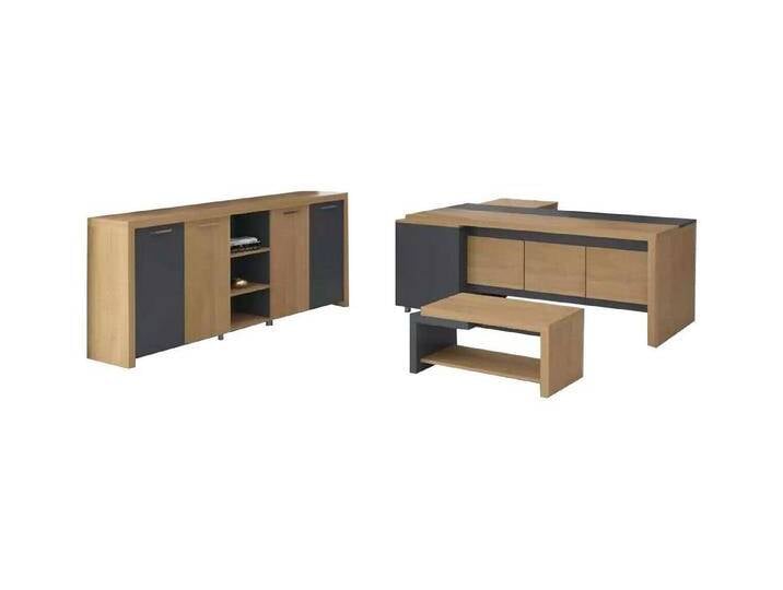 Xlmoebel Büromöbel-Set Büro Ensemble Arbeitsraum Möbel Ganzes Set Tisch Aktenschrank, (4-tlg., Schreibtisch, Couchtisch, Beistelltisch, Schrank) von OTTO