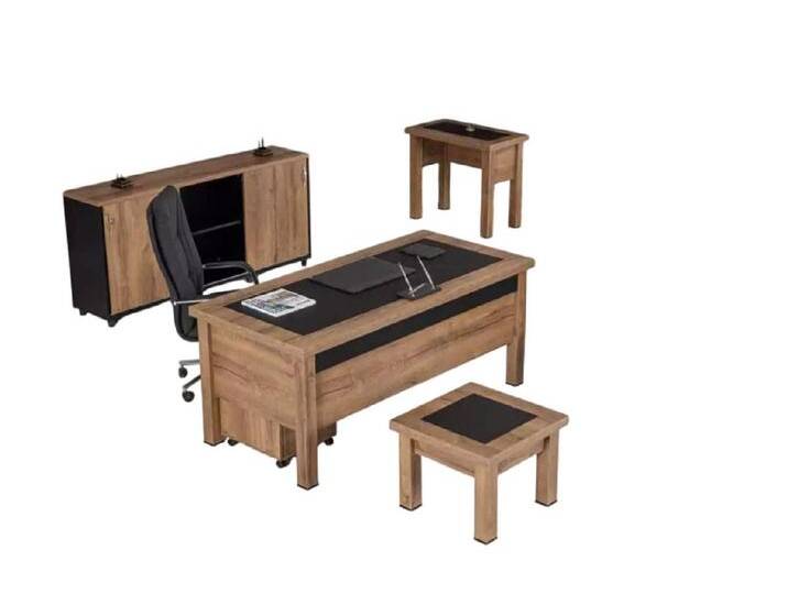Xlmoebel Büromöbel-Set Möbel-Set für das Arbeitszimmer mit Designer-Schreibtisch und Schrank, (Set 4 tlg (Schreibtisch + Couchtisch + Beistelltisch + Büroschrank) von OTTO