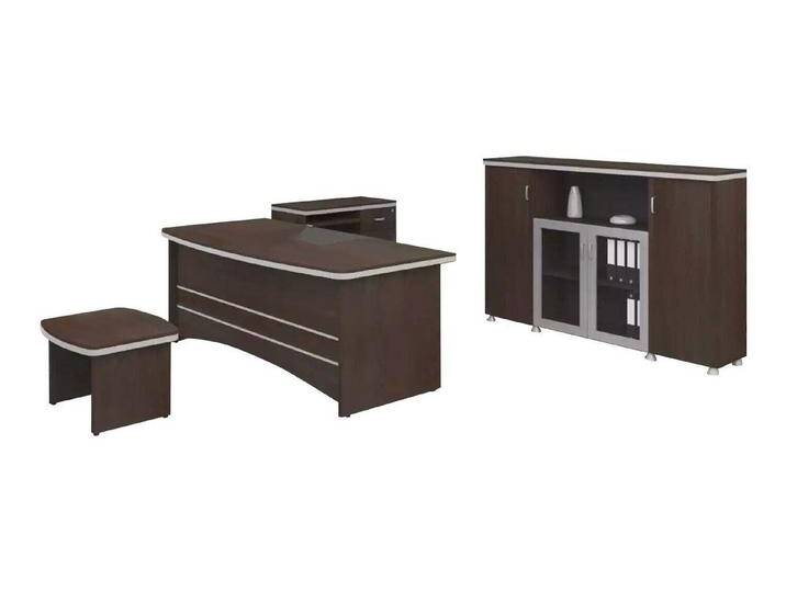 Xlmoebel Büromöbel-Set Zeitgemäßes Büro Set Tisch Schrank Side Tables Vollständiges Set, (4-tlg., Schreibtisch, Couchtisch, Beistelltisch, Schrank) von OTTO