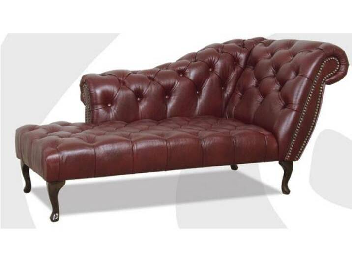 Xlmoebel Chaiselongue Chesterfield Liege Chaiselongue Ledersofa 100% Leder Sofort, 1 Teile, Made in Europa, braun von OTTO