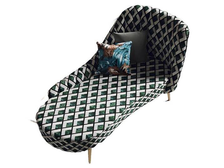 Xlmoebel Chaiselongue Neuheit Polsterliege Clubmöbel Relaxsofa Chaiselongue Textil-Liege, Hergestellt in Europa, bunt von OTTO