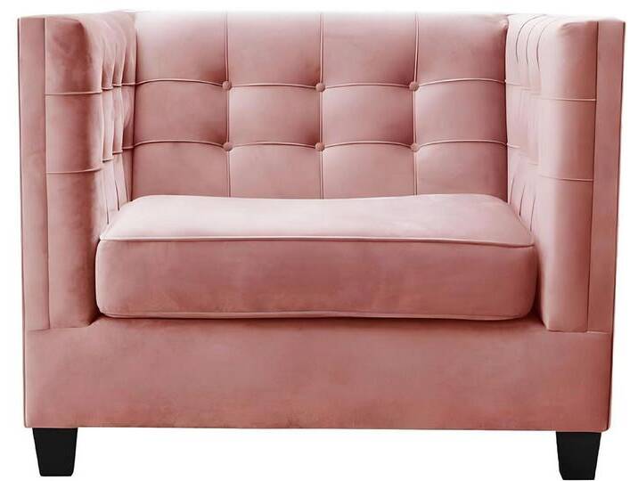 Xlmoebel Chesterfield-Sessel Ein Chesterfield-Polsterstuhl für das Esszimmer oder die Fernsehlounge (1x Sessel), Hergestellt in Europa, rosa von OTTO