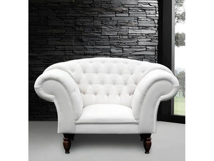 Xlmoebel Chesterfield-Sessel Lounge Entspannungssofa CUPIDOI (CHESTERFIELD SESSEL CUPIDO 1), Hergestellt in Europa, weiß, Weiß von OTTO