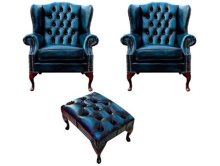 Xlmoebel Ohrensessel 2er Set Ohrensessel Sofa Fernsehsessel 1-Sitzer Couch Polstermöbel (Chesterfield 2 Ohrensessel + Hocker - 483) Xlmoebel Ohrensessel 2er Set Ohrensessel Sofa Fernsehsessel 1-Sitzer Couch Polstermöbel (Chesterfield 2 Ohrensessel + Hocker - 483) von OTTO