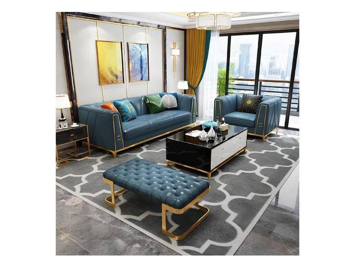 Xlmoebel Chesterfield-Sofa Chesterfield Exklusive Design Möbel 32-Sitzer Hocker Sofa Polster Set, Hergestellt in Europa Xlmoebel Chesterfield-Sofa Chesterfield Exklusive Design Möbel 32-Sitzer Hocker Sofa Polster Set, Hergestellt in Europa von OTTO