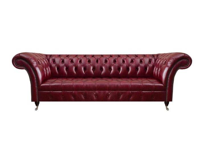 Xlmoebel Chesterfield-Sofa Chesterfield Sofa in dunkelrotem Leder für stilvolle, 1 Teile, Hergestellt in Europa, rot Xlmoebel Chesterfield-Sofa Chesterfield Sofa in dunkelrotem Leder für stilvolle, 1 Teile, Hergestellt in Europa, rot von OTTO
