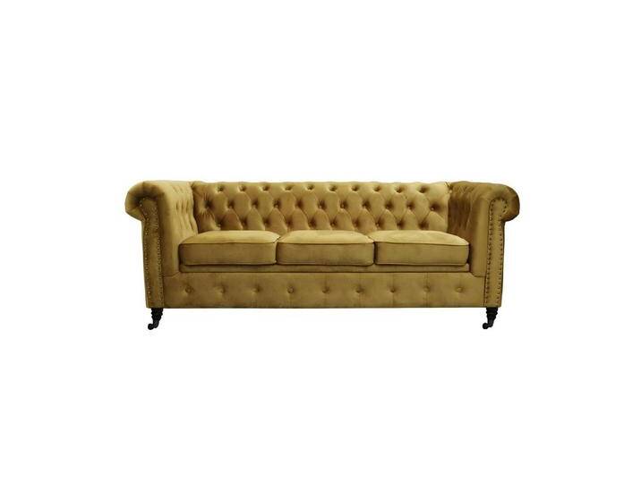 Xlmoebel Chesterfield-Sofa Neue XXL Schlafcouch mit klassischem Chesterfield-Design, Hergestellt in Europa, gelb Xlmoebel Chesterfield-Sofa Neue XXL Schlafcouch mit klassischem Chesterfield-Design, Hergestellt in Europa, gelb von OTTO