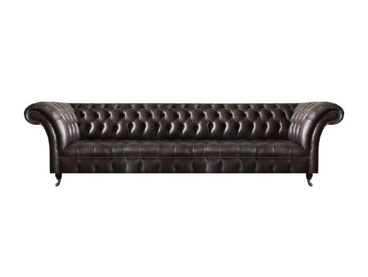 Xlmoebel Chesterfield-Sofa Neue hochwertige braune Ledersofa Chesterfield in 4-Sitzer, 1 Teile, Hergestellt in Europa, braun Xlmoebel Chesterfield-Sofa Neue hochwertige braune Ledersofa Chesterfield in 4-Sitzer, 1 Teile, Hergestellt in Europa, braun von OTTO