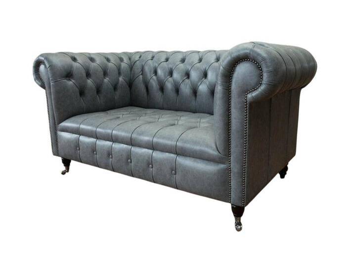 Xlmoebel Chesterfield-Sofa Zweisitzer Chesterfield-Sofa mit Stoff- oder Lederoberfläche., 1 Teile, Hergestellt in Europa, grau Xlmoebel Chesterfield-Sofa Zweisitzer Chesterfield-Sofa mit Stoff- oder Lederoberfläche., 1 Teile, Hergestellt in Europa, grau von OTTO