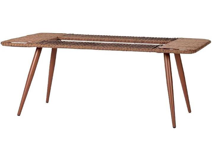 Xlmoebel Gartentisch Luxuriöser Rattan Beistelltisch in modernem Braunton (Tisch), Hergestellt in Europa, braun von OTTO