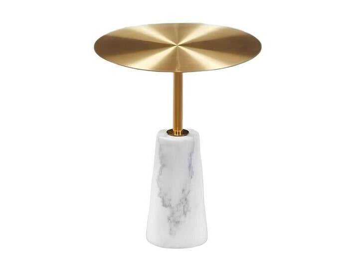 Xlmoebel Beistelltisch Moderner Luxus-Couchtisch mit rundem Design von einem renommierten (1-St), Hergestellt in Europa, goldfarben von OTTO