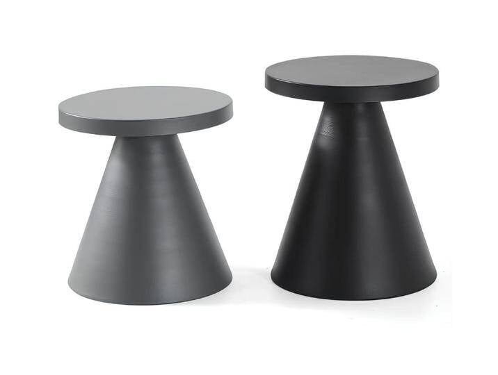 Xlmoebel Couchtisch Wohnzimmer-Tischset mit 2 Designer-Couchtischen in Möbel-Optik (Set 2 tlg. Couchtische), Hergestellt in Europa, grau von OTTO