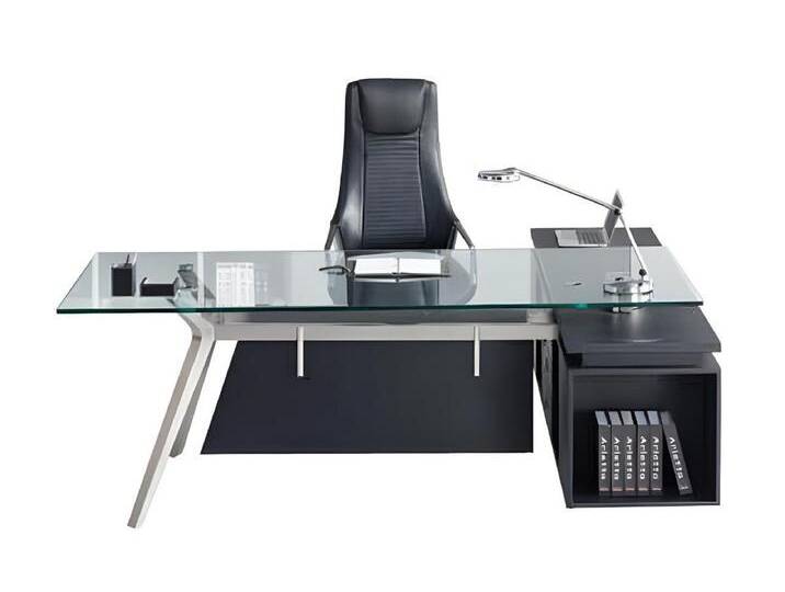 Xlmoebel Eckschreibtisch Büro Einrichtung linke Ecke Schreibtisch Designer Sofort (1-St., Eckschreibtisch), Made in Europa, schwarz von OTTO