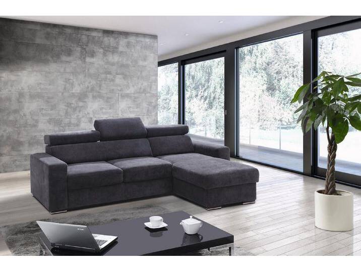 Xlmoebel Ecksofa Designer Ecksofa in L-Form mit Stoffbezug für das Wohnzimmer - Moderne, Hergestellt in Europa, schwarz, Variante A von OTTO