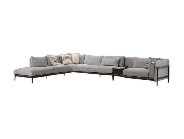Xlmoebel Ecksofa Eckcouch L-Form in Grau, Modernes Stoffdesign für das Wohnzimmer XXL, 4 Teile, Hergestellt in Europa, grau von OTTO
