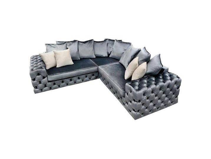 Xlmoebel Ecksofa Ecksofa Wohnlandschaft in L-Form gepolstert Textil Design, Hergestellt in Europa, grau Xlmoebel Ecksofa Ecksofa Wohnlandschaft in L-Form gepolstert Textil Design, Hergestellt in Europa, grau von OTTO
