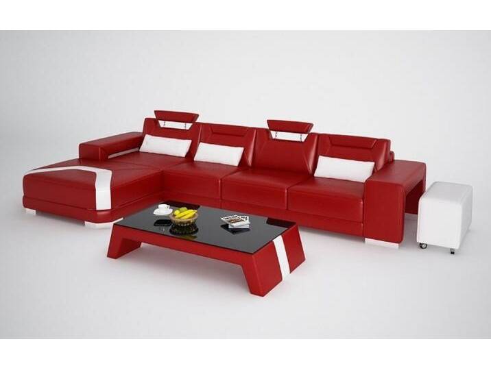 Xlmoebel Ecksofa Moderne Polster Garnitur mit Hocker in Designer-Stil L-Form, Hergestellt in Europa, rot, Variante B Xlmoebel Ecksofa Moderne Polster Garnitur mit Hocker in Designer-Stil L-Form, Hergestellt in Europa, rot, Variante B von OTTO