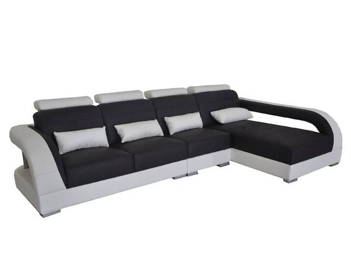 Xlmoebel Ecksofa Leder-Ecksofa mit USB-Anschluss, Wohnlandschaft in L-Form, Hergestellt in Europa, schwarz, Variante A Xlmoebel Ecksofa Leder-Ecksofa mit USB-Anschluss, Wohnlandschaft in L-Form, Hergestellt in Europa, schwarz, Variante A von OTTO