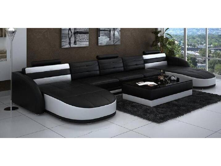Xlmoebel Ecksofa Ledersofa Eckcouch Wohnlandschaft mit modernem Design - Modell K5018B, Hergestellt in Europa, schwarz Xlmoebel Ecksofa Ledersofa Eckcouch Wohnlandschaft mit modernem Design - Modell K5018B, Hergestellt in Europa, schwarz von OTTO