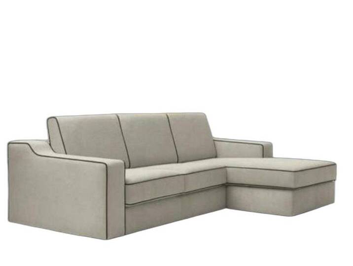 Xlmoebel Ecksofa Luxus Ecksofa L-Form Möbel Polster Design Textil Moderne Couch, 1 Teile, Hergestellt in Europa, grau von OTTO