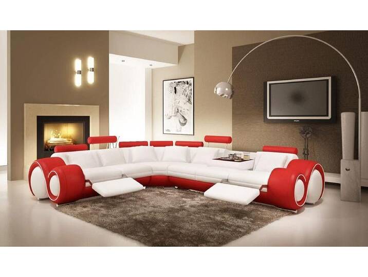 Xlmoebel Ecksofa Modernes Ledersofa in Eckgarnitur-Design A1163, Hergestellt in Europa von OTTO