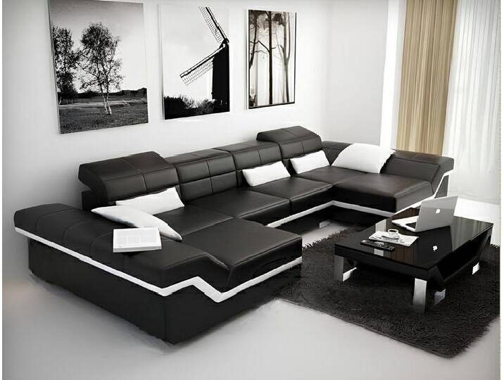 Xlmoebel Ecksofa Neues Polstermöbel-Set aus Leder in XXL-Größe mit Ecksofa und, Hergestellt in Europa von OTTO