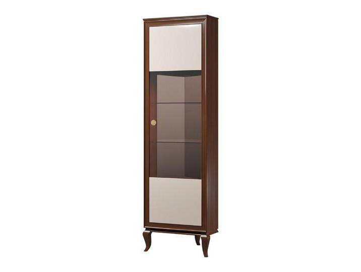 Xlmoebel Eckvitrine Exklusiver Luxusmöbel Schrank mit Glas Design Klassische Vitrine (Vitrine) Hergestellt in Europa, braun von OTTO