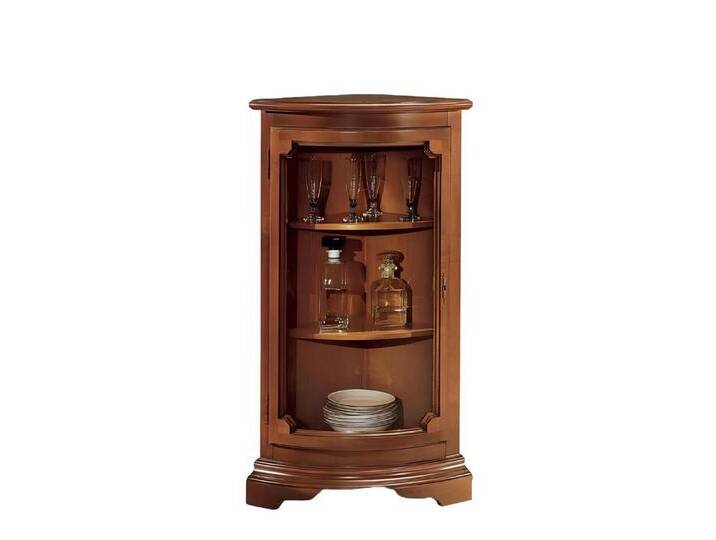 Xlmoebel Eckvitrine Traditionelle Eckschrank Glasvitrine Wohnzimmer Auslage Luxus Braun (1-St., Eckvitrine) Hergestellt in Europa, braun von OTTO