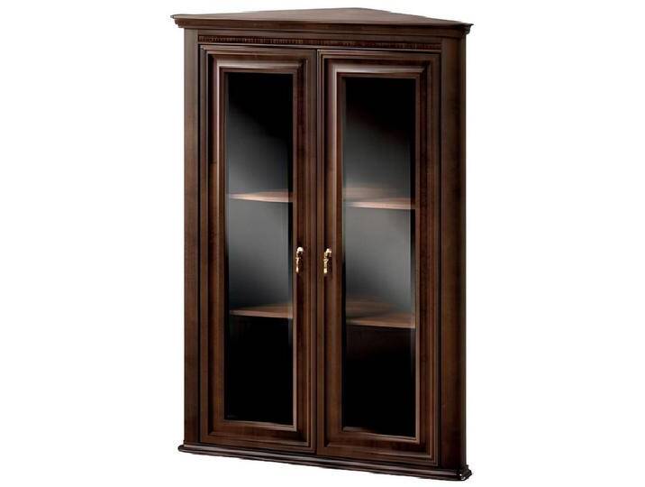 Xlmoebel Eckvitrine Traditioneller Vitrinenschrank - Modell V-WN (Klassische Vitrine Vitrinenschrank Vitrinen - Model V-WN Vitrine) Hergestellt in Europa von OTTO