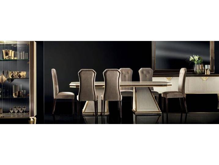 Xlmoebel Essgruppe Esszimmer Tischset mit 6 Stühlen, 7-teilig Gruppe., (7-tlg., Esstisch + 6x Stühle), Hergestellt in Europa, beige von OTTO