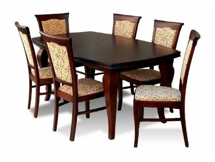 Xlmoebel Essgruppe Esszimmertisch mit 6 Stühlen Essstuhl Essgruppe Modernes Tischset Neue, (ESSGRUPPE ESSTISCH TISCH MIT 6 X STÜHLEN MODEL Z11) von OTTO