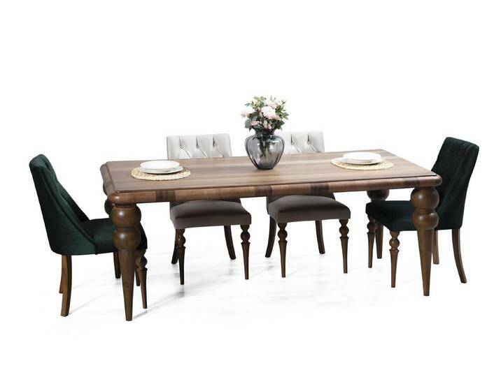 Xlmoebel Essgruppe Luxuriöses Esszimmermöbel-Set mit Esstisch und 4 Stühlen im modernen, (Esszimmer Set 5tlg. (Esstisch+4x Stühle) von OTTO
