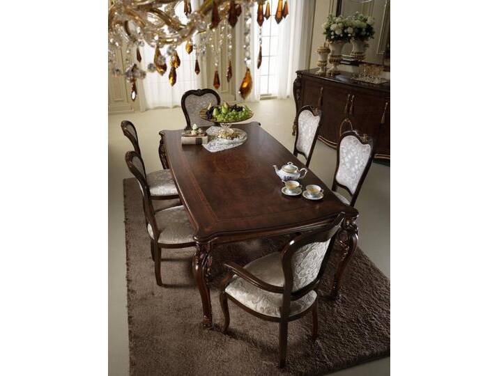 Xlmoebel Essgruppe Traditionelle 6 Stühle Designer Italienische Dining Möbel Holz, (6-tlg., Nur 6x Stühle), Hergestellt in Europa, beige von OTTO