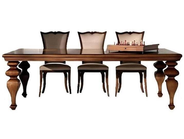 Xlmoebel Esstisch Retro Esstisch aus Naturholz im Vintage-Stil für Ess- und Wohnzimmer (Esstisch), Hergestellt in Italy, braun von OTTO