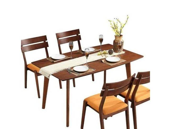 Xlmoebel Esszimmer-Set Esstisch mit Stühlen – Modernes Möbelset für stilvolles Wohnen, (5-St), Hergestellt in Europa, braun von OTTO