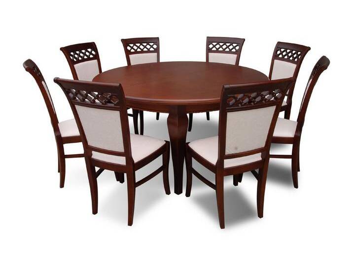 Xlmoebel Esszimmer-Set Stilvolle Essgruppe 9-tlg: Holz-Tisch & 8 Stühle, (9-St., 9tlg. Esszimmer Set (Esstisch + 8x Stühle), Hergestellt in Europa von OTTO