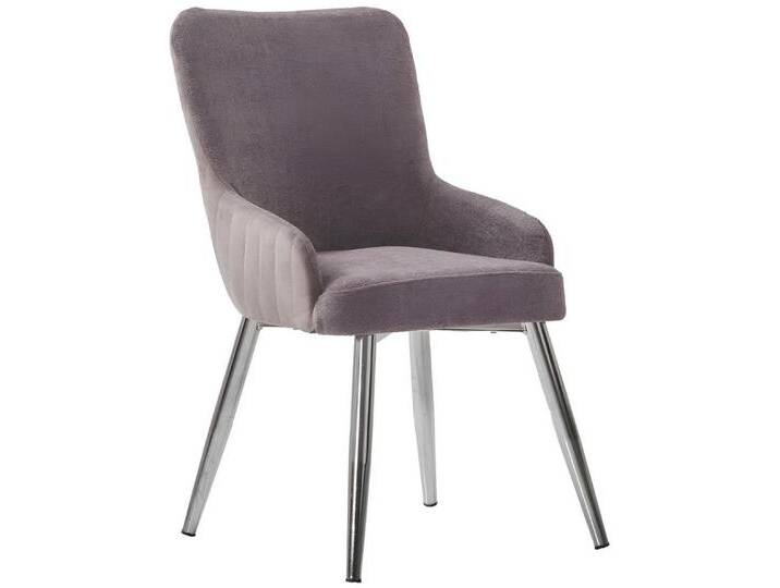 Xlmoebel Polsterstuhl 6er-Set Stühle Esszimmer mit metallischem Design und Stoffpolsterung, Hergestellt in Europa, grau Xlmoebel Polsterstuhl 6er-Set Stühle Esszimmer mit metallischem Design und Stoffpolsterung, Hergestellt in Europa, grau von OTTO