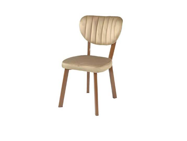 Xlmoebel Esszimmerstuhl Designer Esszimmer Stoffstuhl Luxuriöser Einzelsitz Designer Holzmöbel (1 St), Hergestellt in Europa, goldfarben von OTTO