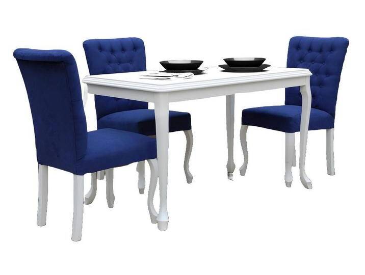 Xlmoebel Esszimmerstuhl Designer-Sessel mit Polsterung aus Samt in Chesterfield-Stil (1 St), Hergestellt in Europa, blau von OTTO