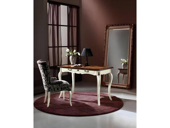 Xlmoebel Esszimmerstuhl Esszimmerstuhl mit Armlehnen aus Holz im Art-déco-Design, Hergestellt in Europa, weiß von OTTO