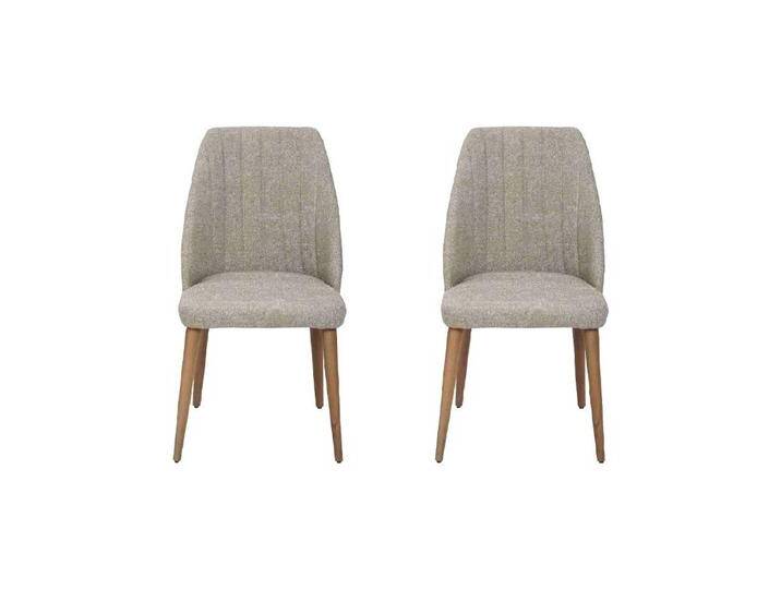 Xlmoebel Sitzgruppe Hochmoderne 2er-Set Polsterstühle in luxuriösem Grau für das Esszimmer, (2-tlg), Hergestellt in Europa, braun grau von OTTO